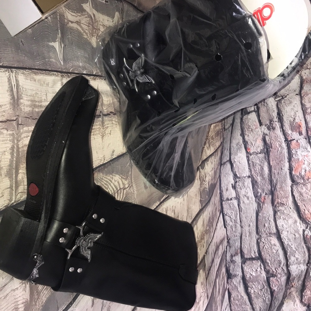 Dingo harness boots men’s 12 NEW BLACK EAGLE